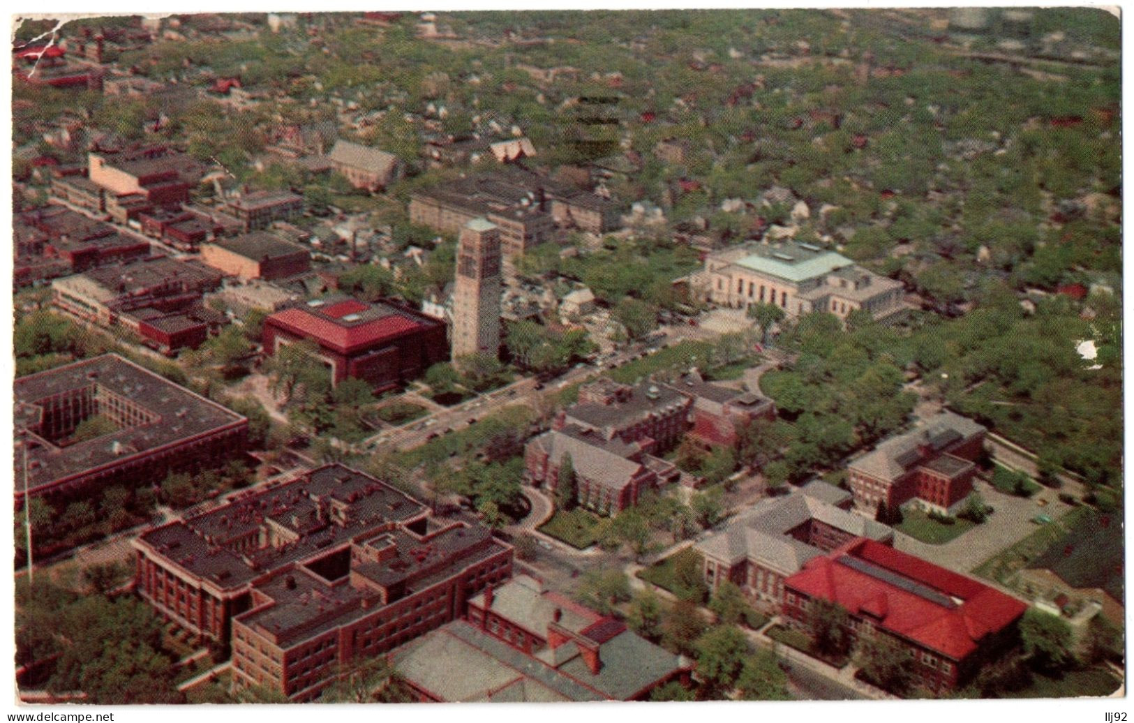 CPSM PF - USA - Aerial View Of The Mall. University Of Michigan, Ann Arbor - Ann Arbor