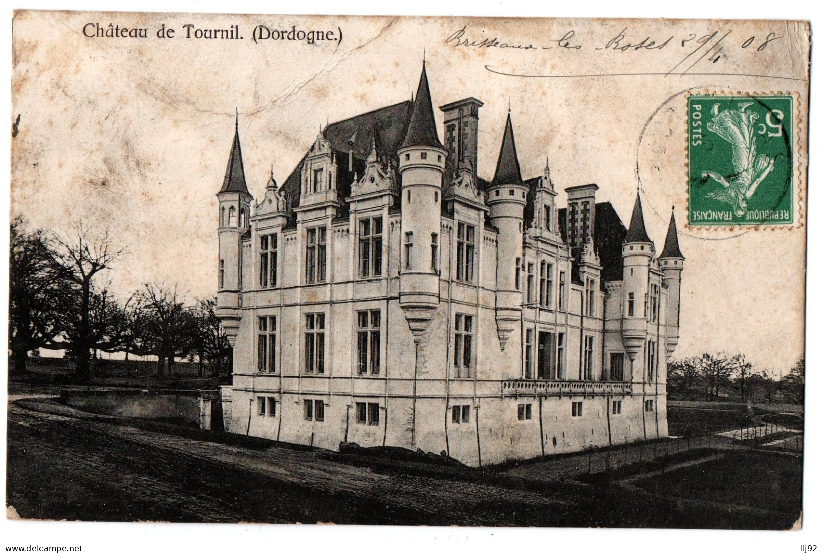 CPA 24 - TOURNIL (Dordogne) - Château De... 433. Bromure O.D.P. 7867 - Autres & Non Classés