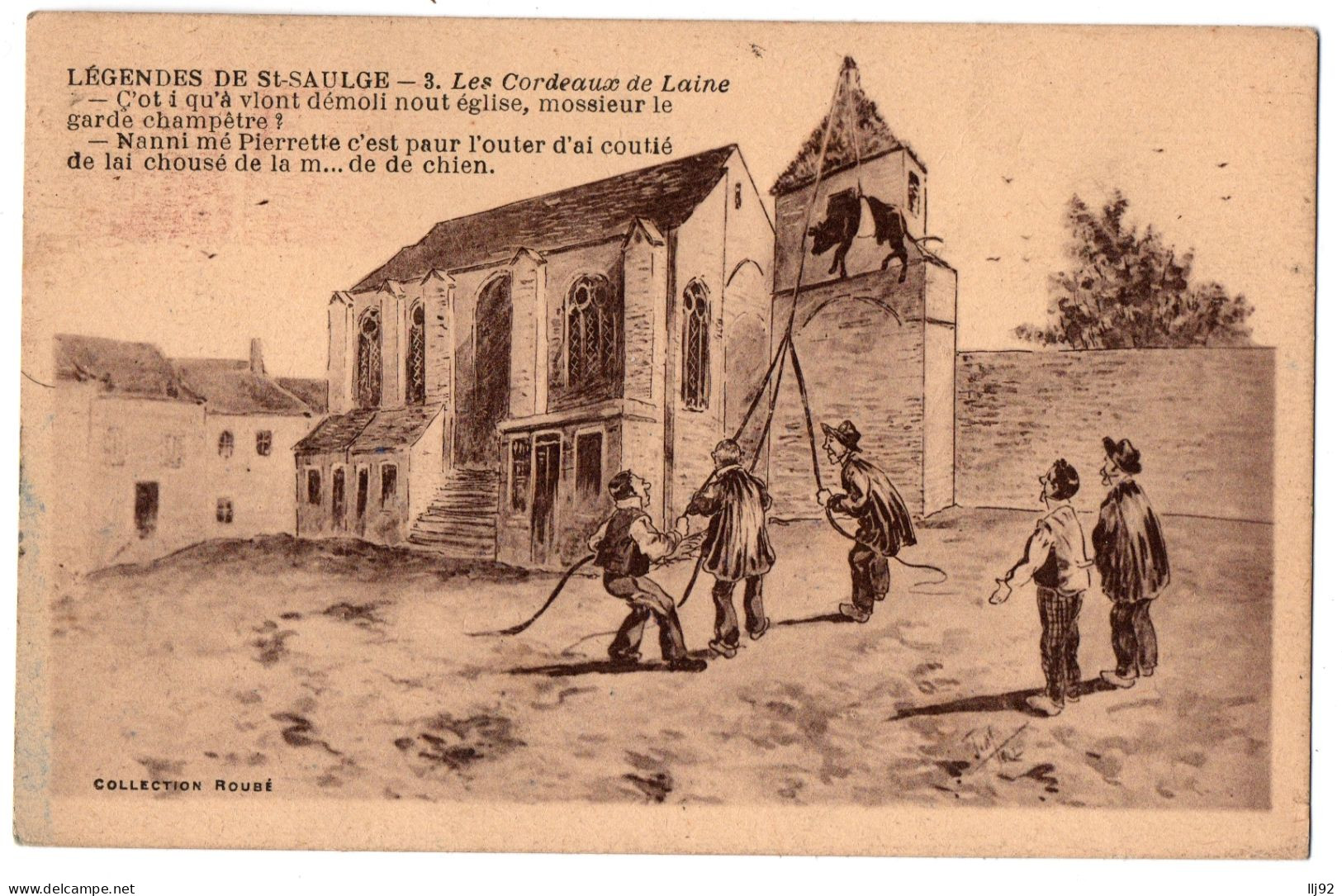 CPA 58 - Légendes De St-Saulge (Nièvre) - 3. Les Cordeaux De Laine - Coll. Roubé - Sonstige & Ohne Zuordnung