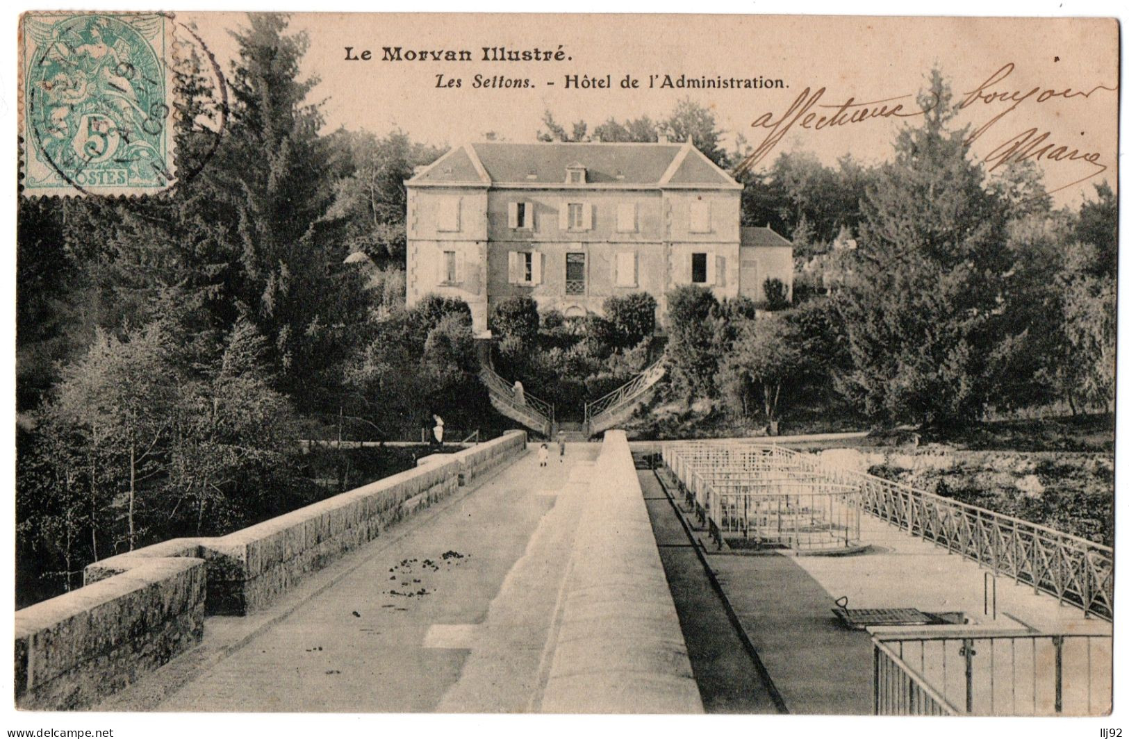 CPA 58 - LES SETTONS (Nièvre) - Hôtel De L'Administration - Le Morvan Illustré - Andere & Zonder Classificatie