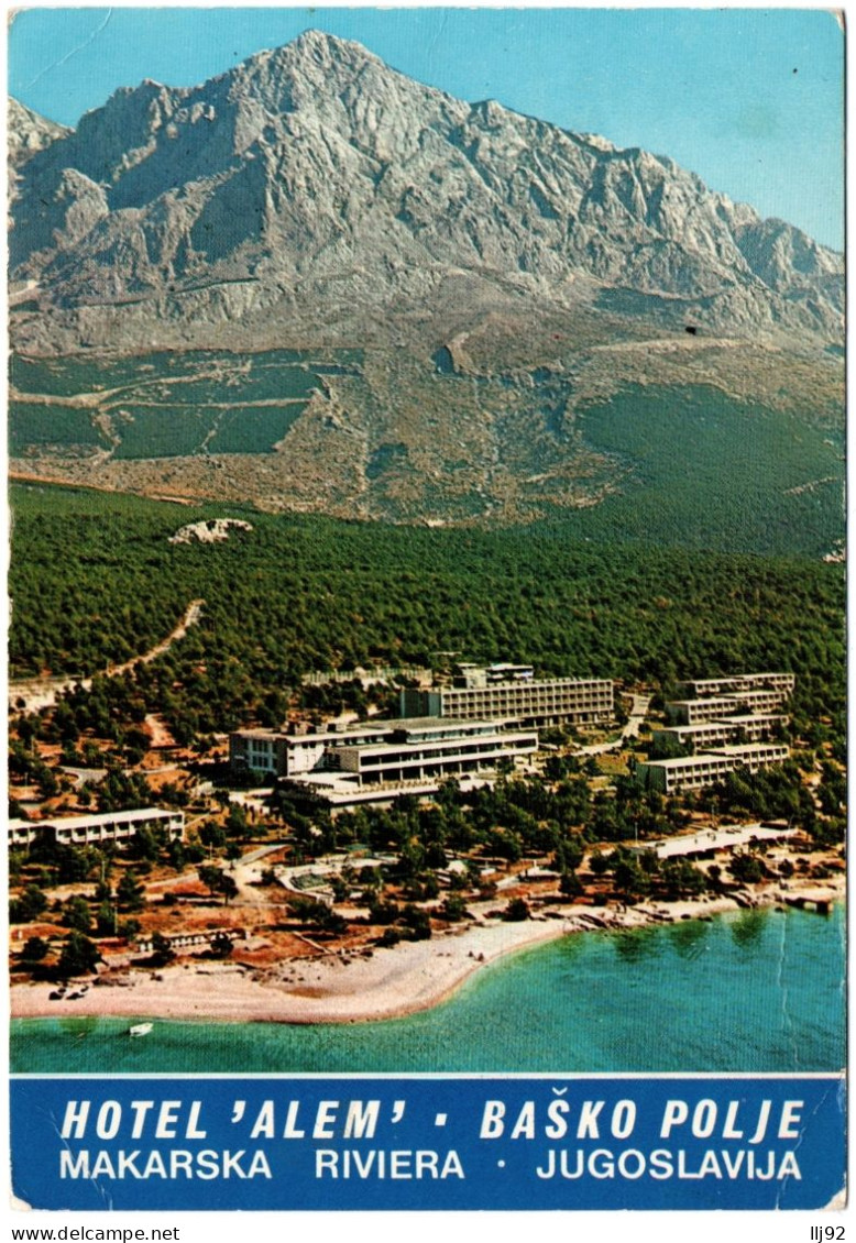 CPSM GF Yougoslavie - Hotel 'Alem' - Basko Polje. Makarska Riviera - Jugoslavija - Kroatië