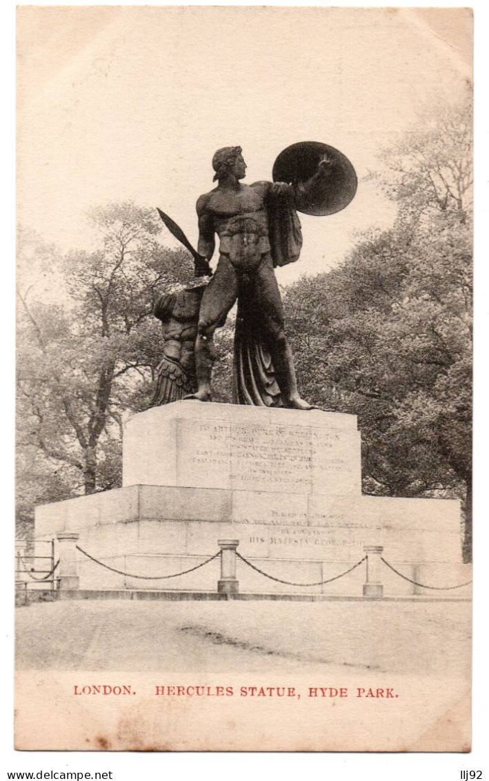 CPA ROYAUME UNI - LONDON - Hercules Statue, Hyde Prk - Sonstige & Ohne Zuordnung