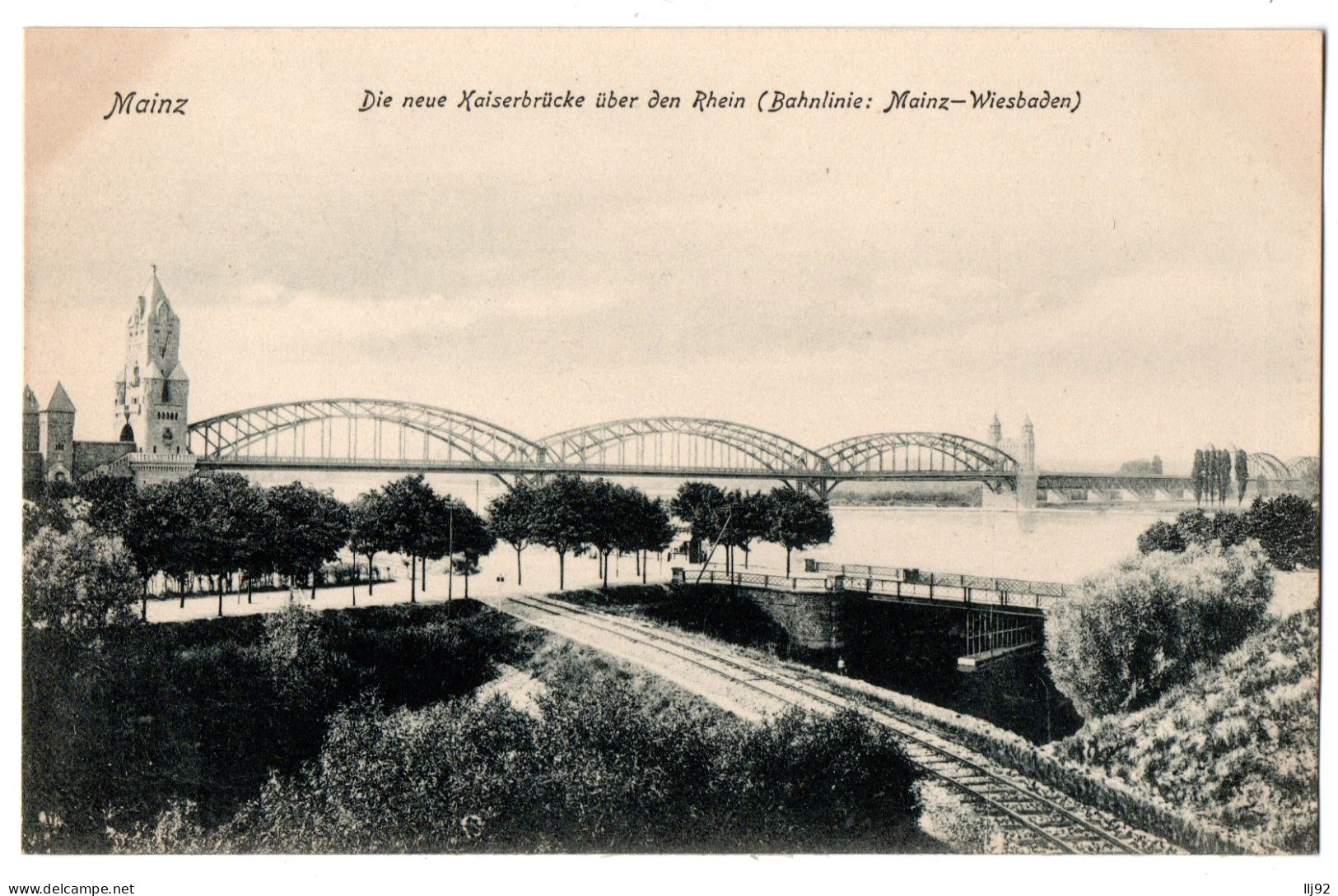 CPA ALLEMAGNE - MAINZ - Die Neue Kaiserbrücke über Den Rhein - Deutschland - Mainz
