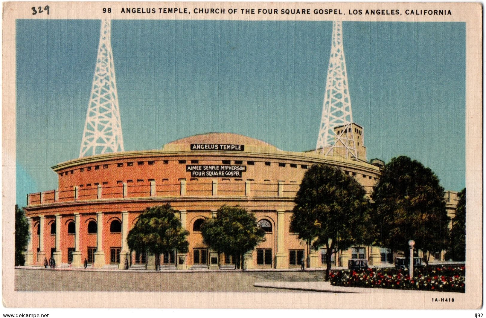 CPSM PF - USA. 98. Angelus Temple, Church Of The Four Square Gospel. Los Angeles - Los Angeles