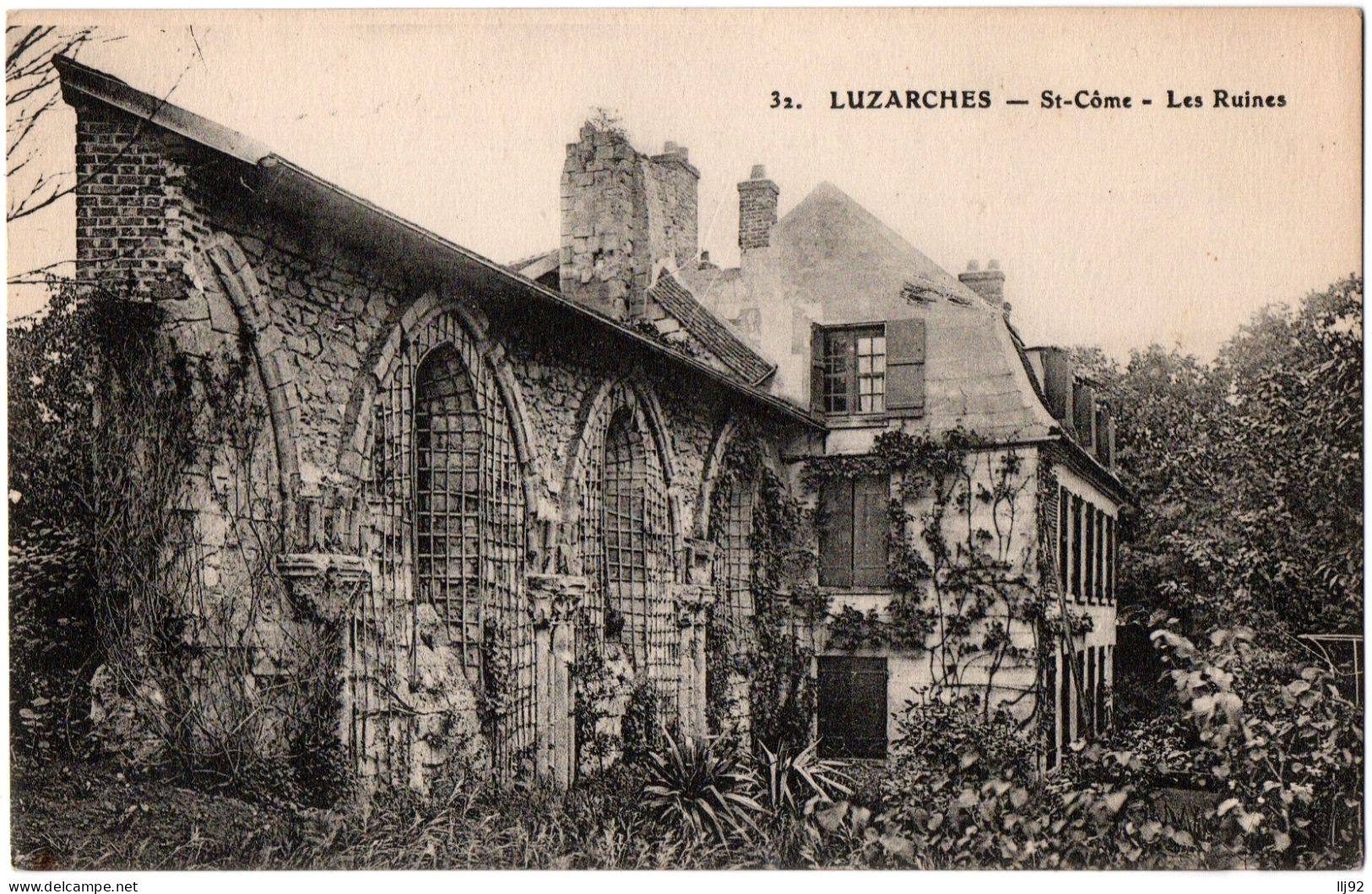 CPA 95 - LUZARCHES (Val D'Oise) - 32. St-Côme - Les Ruines - Luzarches