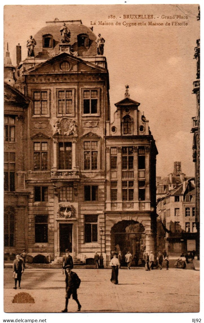 CPA Belgique - BRUXELLES - 280. Grand'Place, Maison Du Cygne Et De L'Etoile - Brussel (Stad)