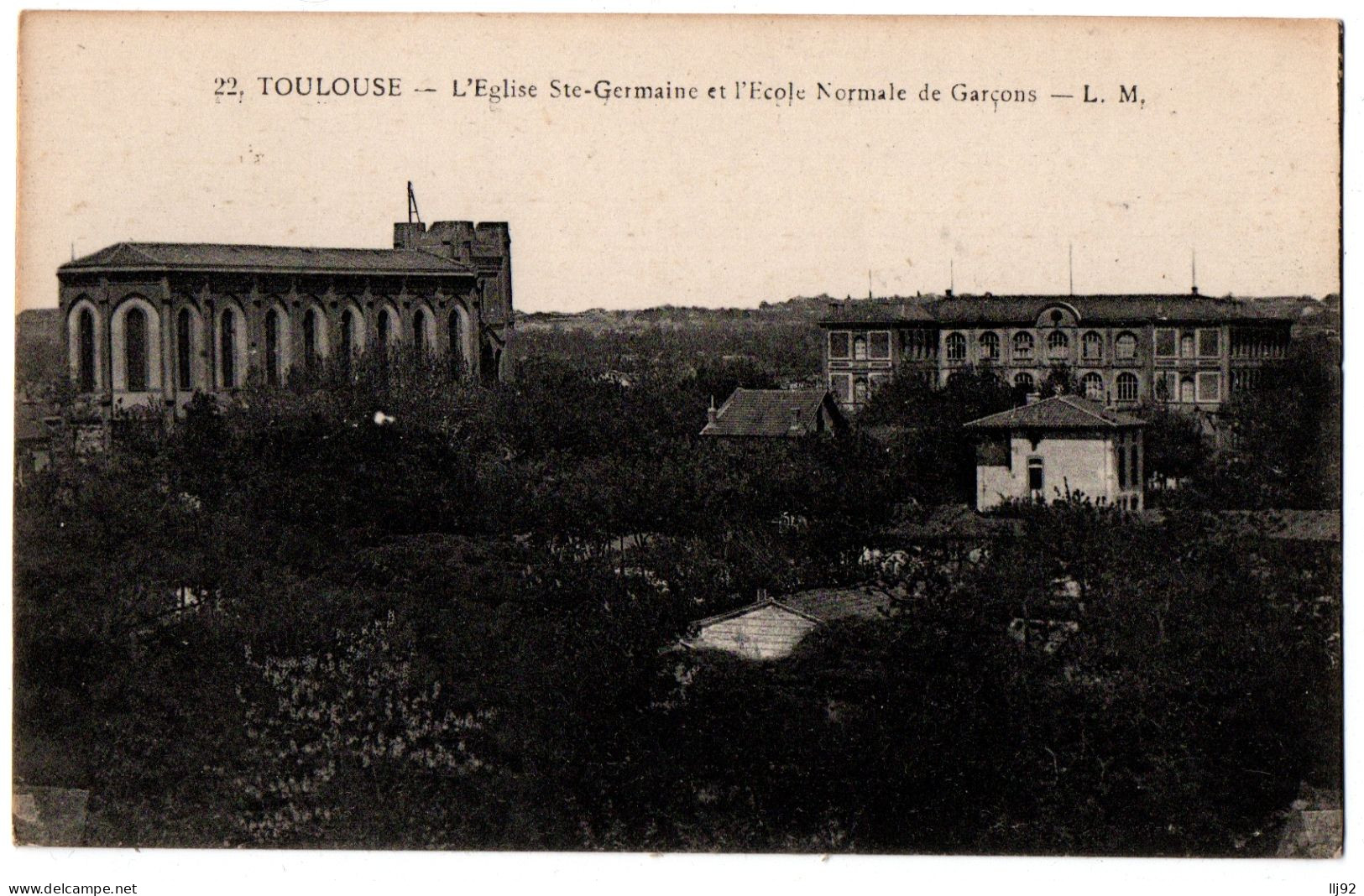 CPA 31 - TOULOUSE (Haute Garonne) - 22. Eglise Ste-Germaine Et Ecole Normale... - Toulouse