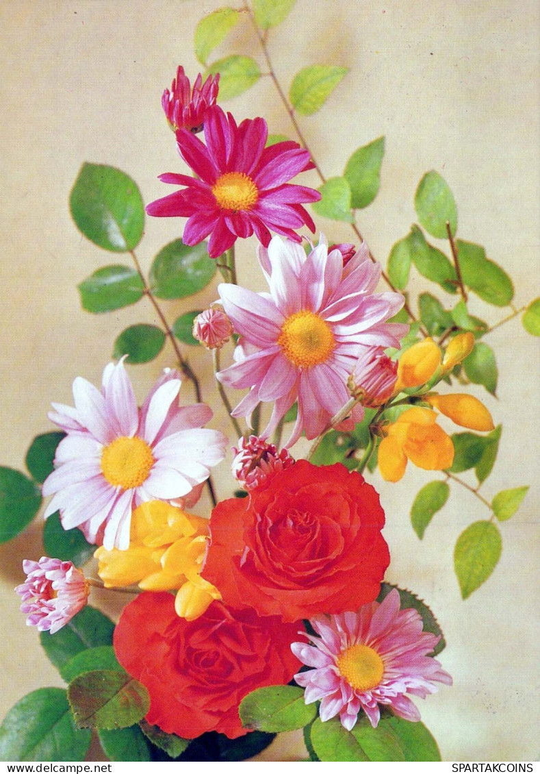 FLORES Vintage Tarjeta Postal CPSM #PAS109.ES - Blumen