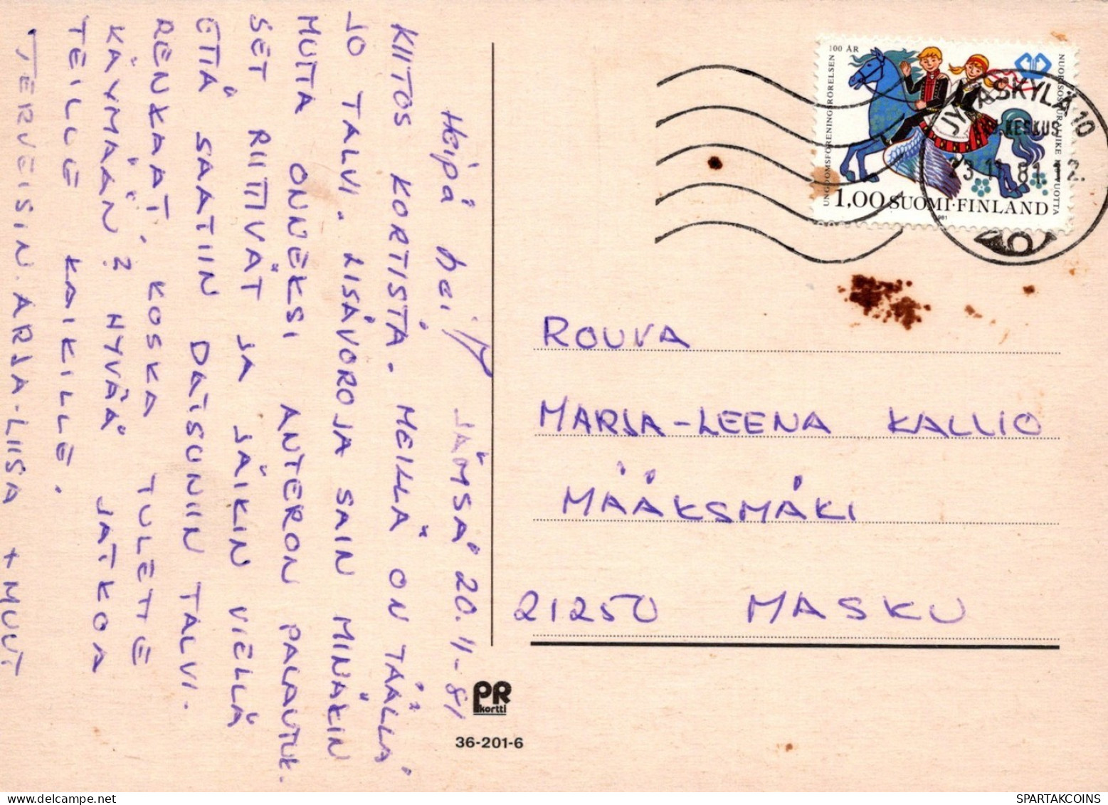 PERRO Animales Vintage Tarjeta Postal CPSM #PAN894.ES - Dogs