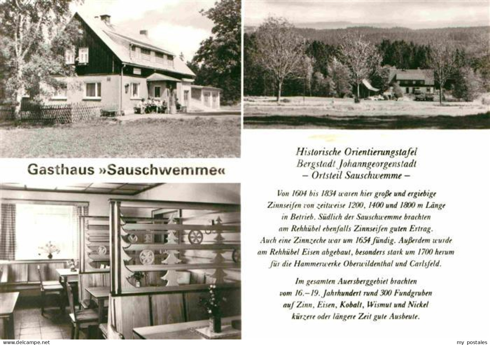 72632490 Johanngeorgenstadt Gasthaus Sauschwemme Historische Orientierungstafel  - Johanngeorgenstadt