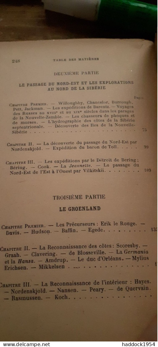 Le Pôle Nord Histoire Des Voyages Arctiques J.ROUCH 1923 - Adventure