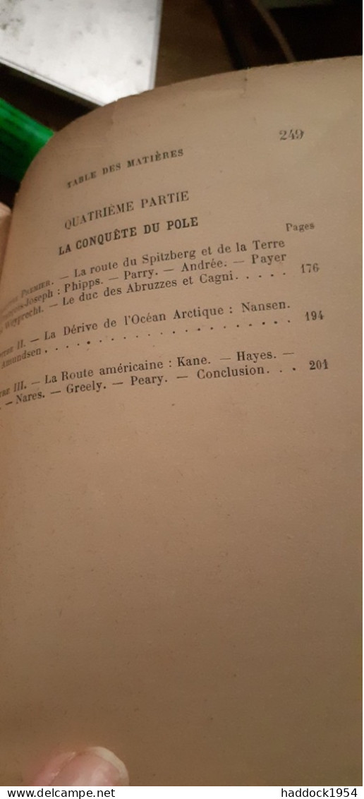 Le Pôle Nord Histoire Des Voyages Arctiques J.ROUCH 1923 - Adventure