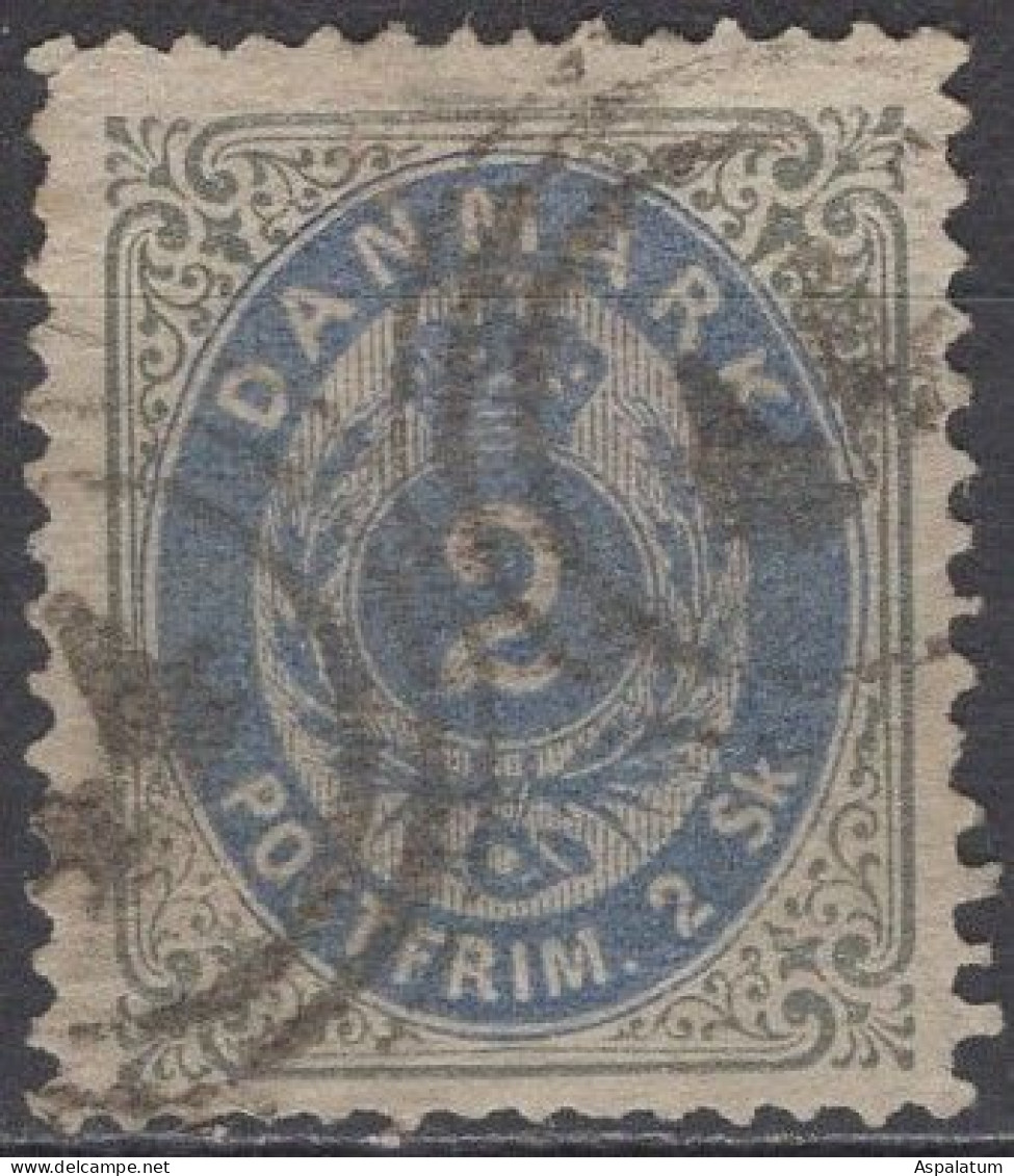 Denmark - Definitive - 2 S - Number In The Frame - Mi 16 I A A - 1871 - Oblitérés