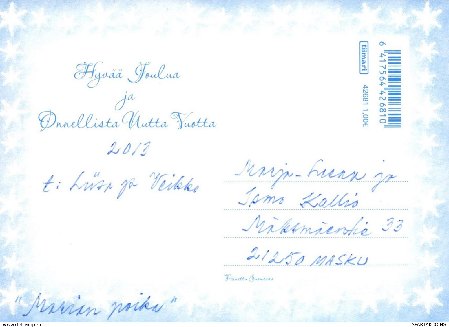 ÁNGEL NAVIDAD Vintage Tarjeta Postal CPSM #PAH270.ES - Anges