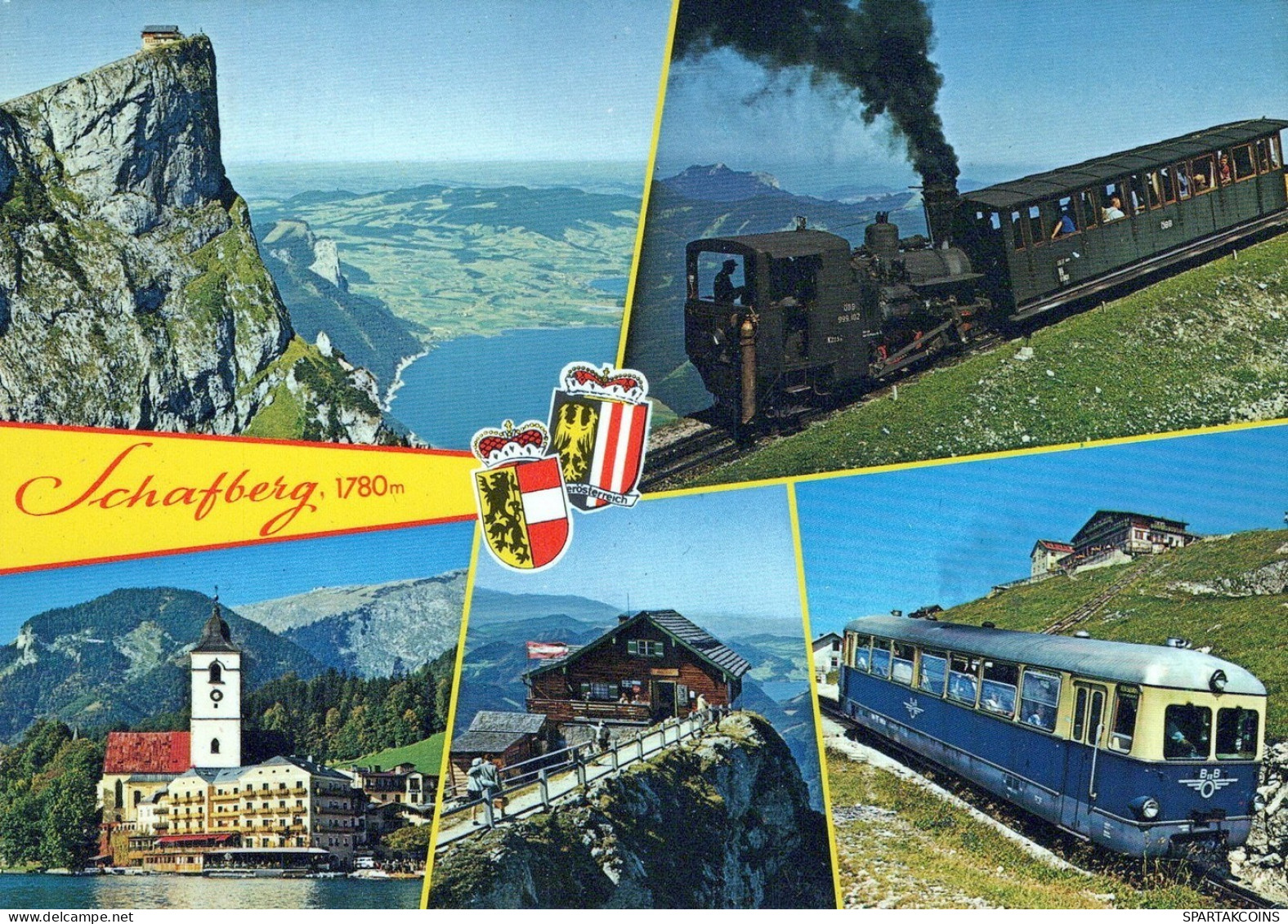 TREN TRANSPORTE Ferroviario Vintage Tarjeta Postal CPSM #PAA763.ES - Trains