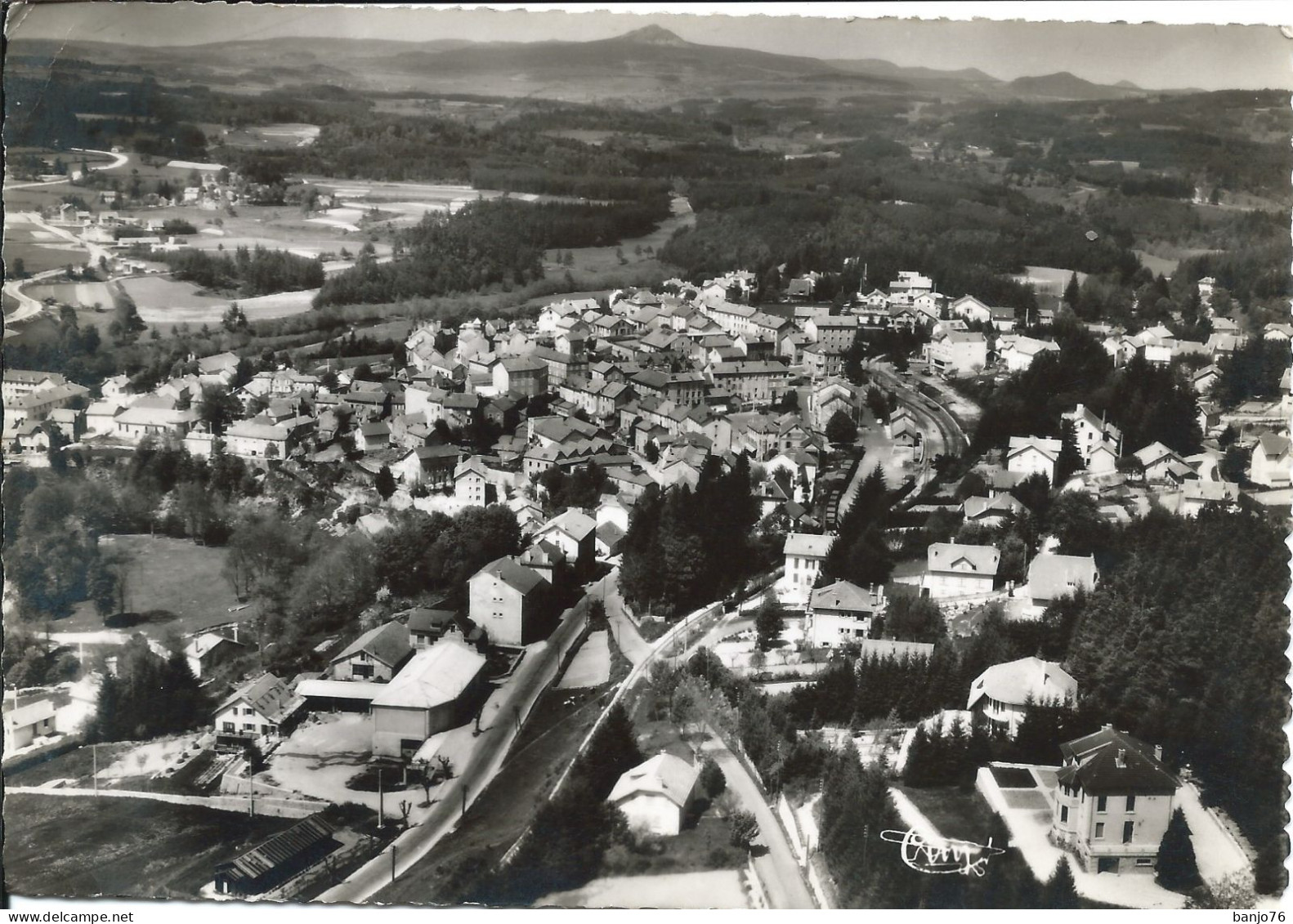 Le Chambon-sur-Lignon (43) - Vue Générale Aérienne - Au Fond, Le Lizieux (1391 M.) - Le Chambon-sur-Lignon