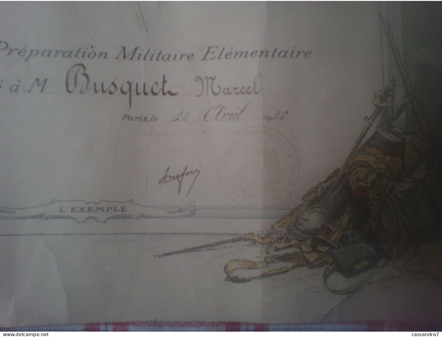 Militaria Brevet De Préparation Militaire élémentaire Ministère De La Guerre Honneur Patrieillustrateur 1917 Devambez Gr - Non Classés