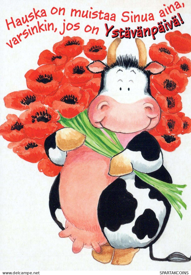 KUH Tier Vintage Ansichtskarte Postkarte CPSM #PBR823.DE - Cows