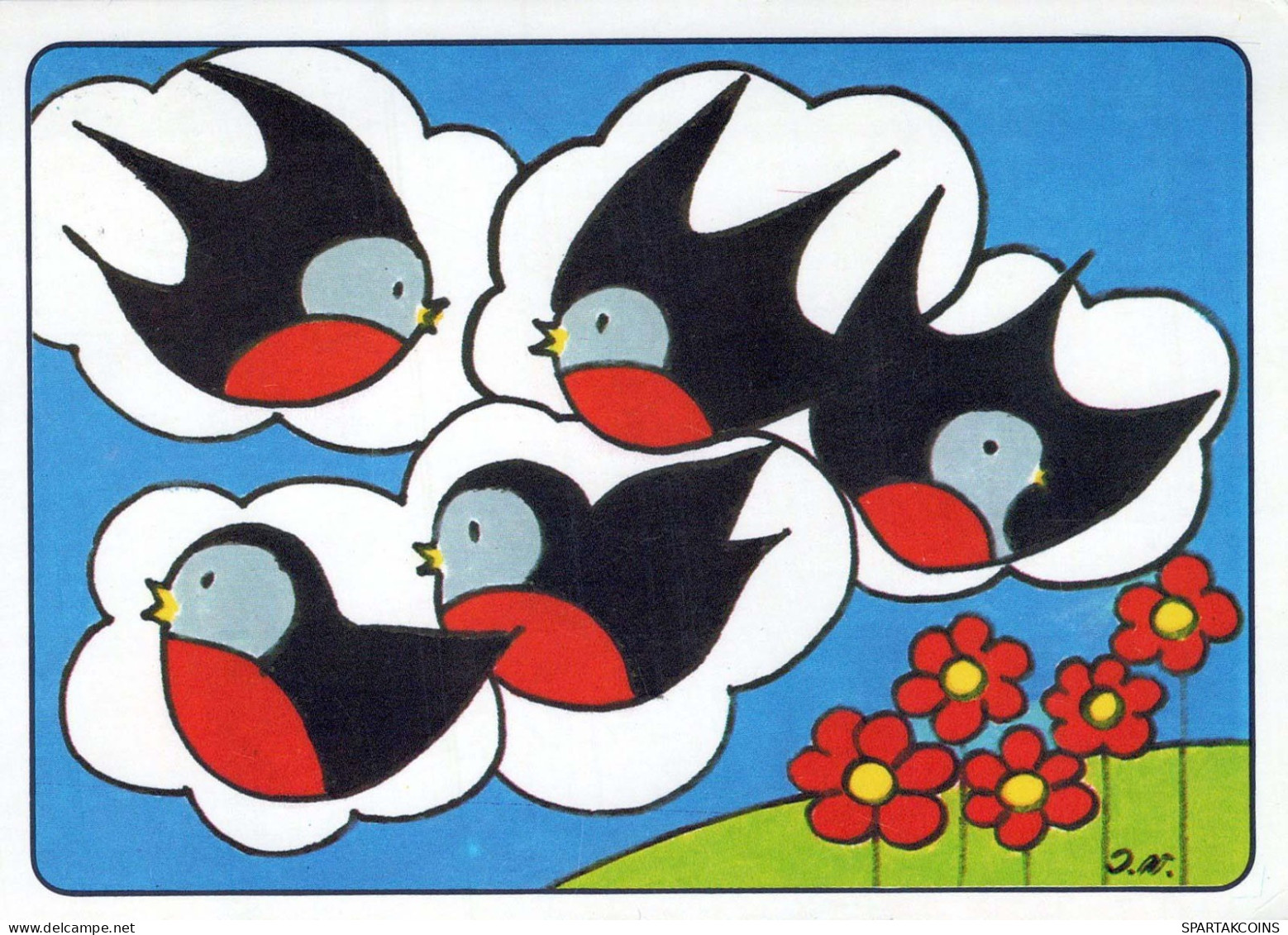 VOGEL Tier Vintage Ansichtskarte Postkarte CPSM #PBR699.DE - Birds