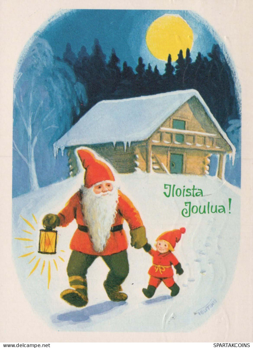 WEIHNACHTSMANN SANTA CLAUS Neujahr Weihnachten Vintage Ansichtskarte Postkarte CPSM #PBL581.DE - Santa Claus