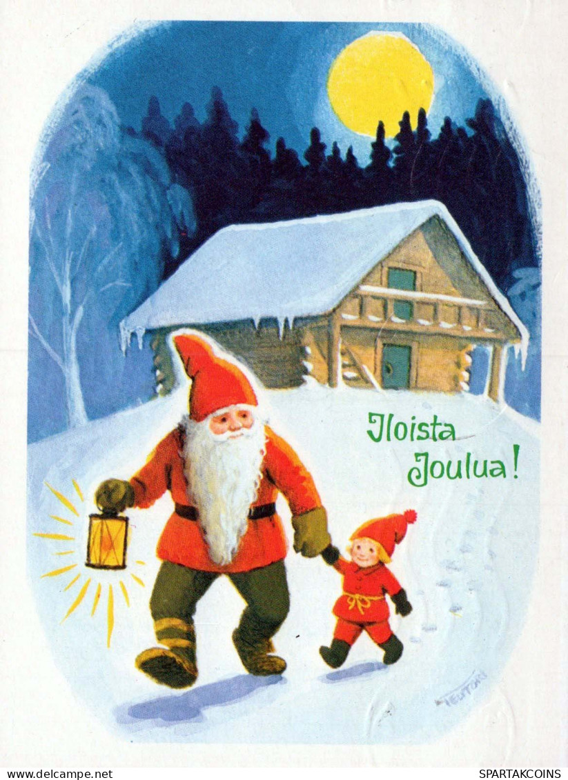 WEIHNACHTSMANN SANTA CLAUS Neujahr Weihnachten Vintage Ansichtskarte Postkarte CPSM #PBL581.DE - Santa Claus