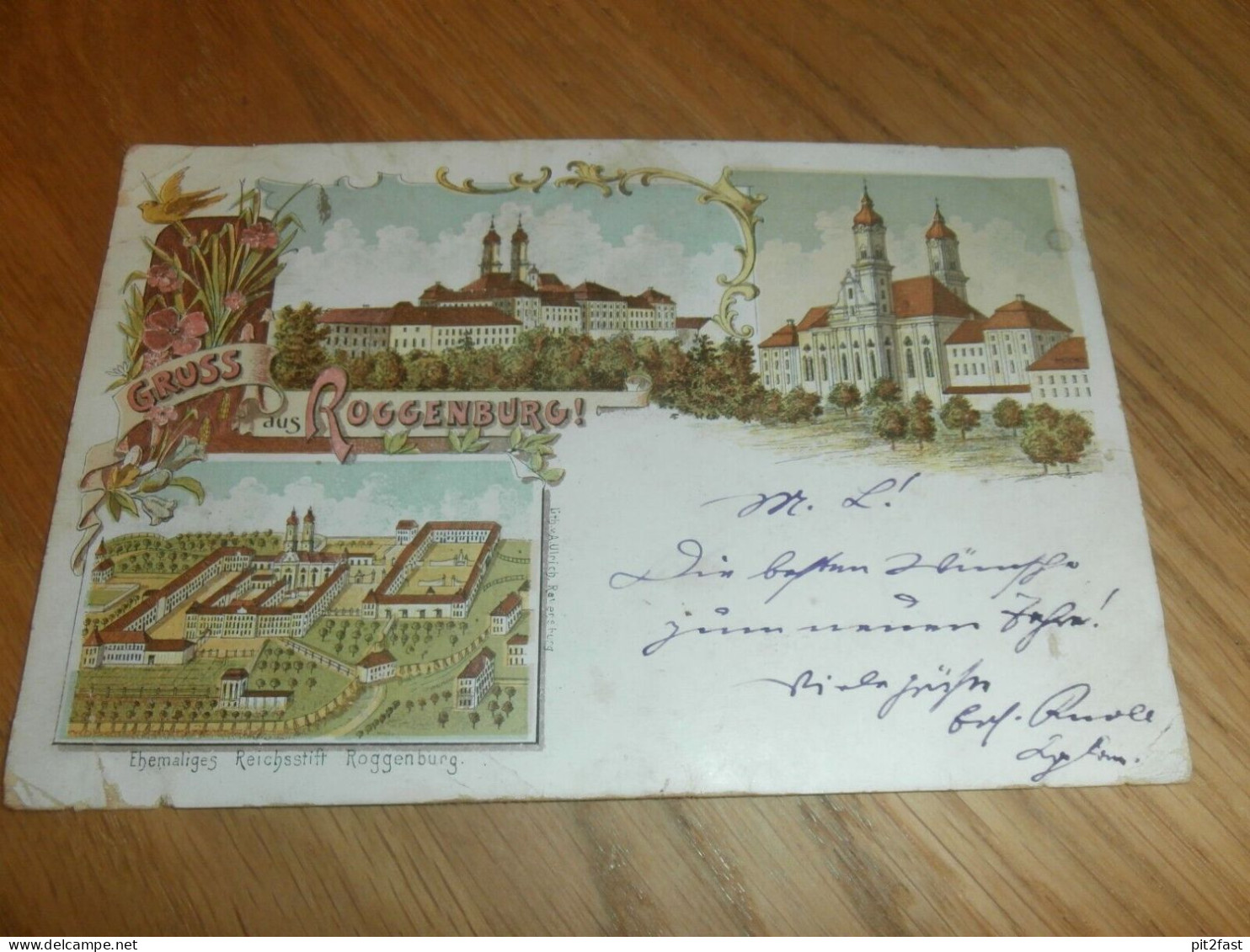 AK Roggenburg In Bayern , 1897 , Litho , Ansichtskarte !!! - Neu-Ulm