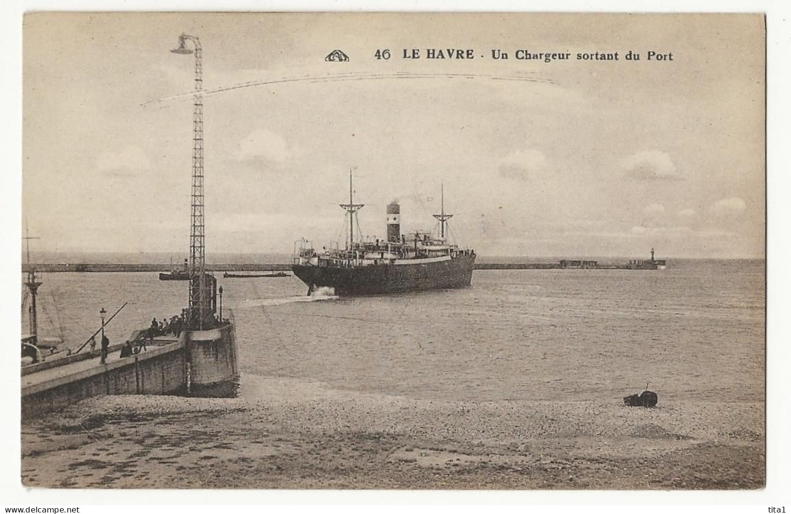 222 - Le Havre (Nr 46) - Un Chargeur Sortant Du Port - Harbour
