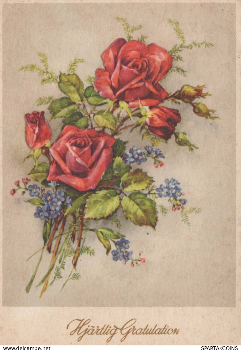FLEURS Vintage Carte Postale CPSM #PAR869.FR - Blumen