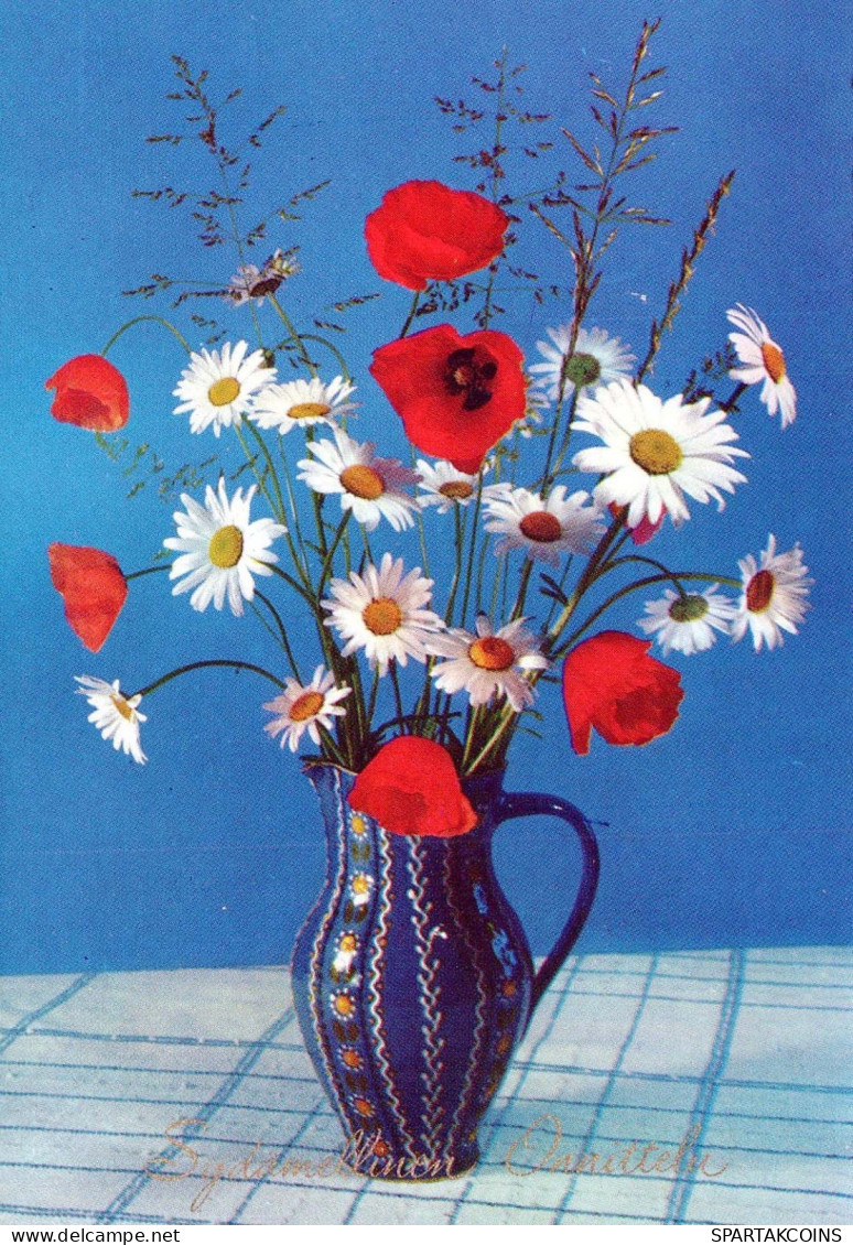FLEURS Vintage Carte Postale CPSM #PAR208.FR - Flowers