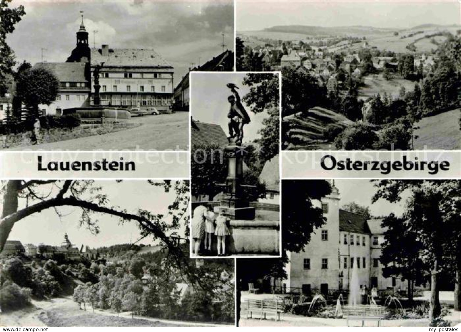 72632306 Lauenstein Erzgebirge Kirche Brunnen Landschaftspanorama Geising - Geising