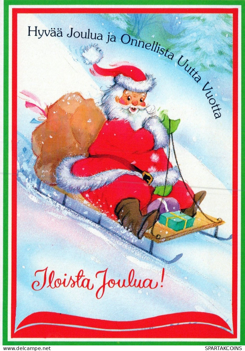 PÈRE NOËL NOËL Fêtes Voeux Vintage Carte Postale CPSM #PAK722.FR - Santa Claus