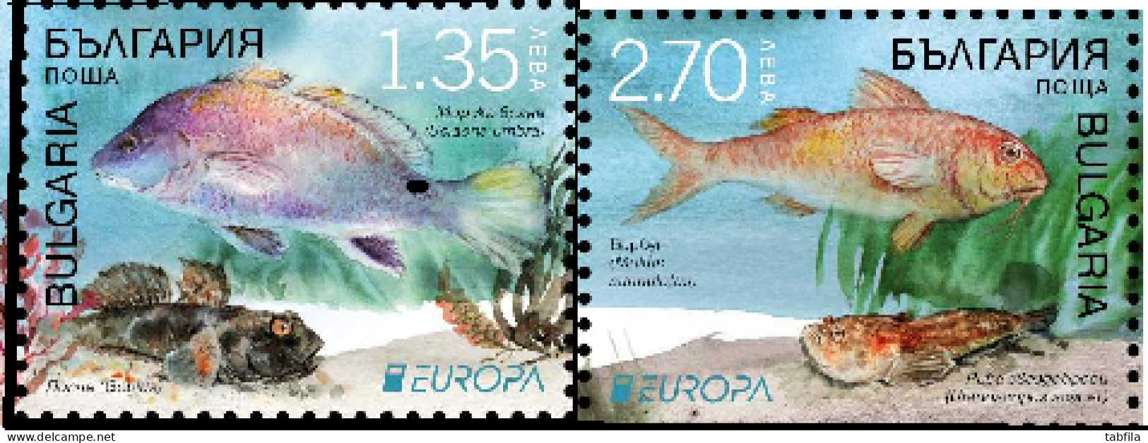 BULGARIA - 2024 - Europa-CEPT - Marine Flora And Fauna - 2v - MNH - 2024