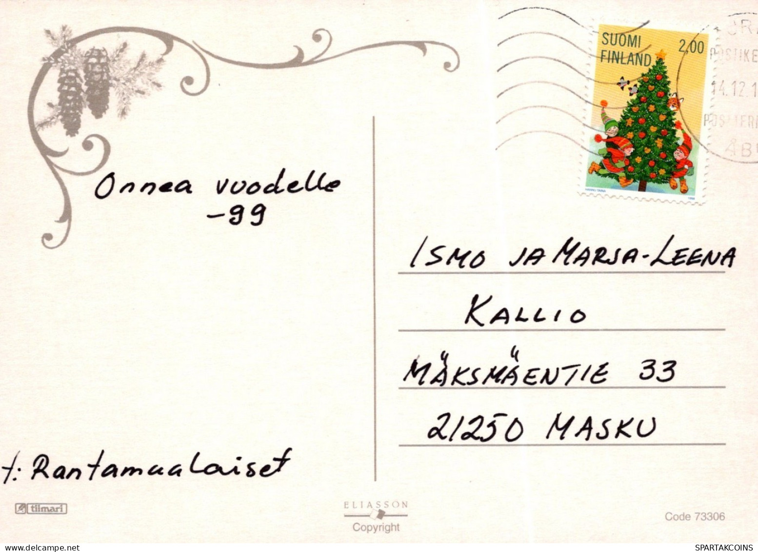 ANGE NOËL Vintage Carte Postale CPSM #PAG895.FR - Anges