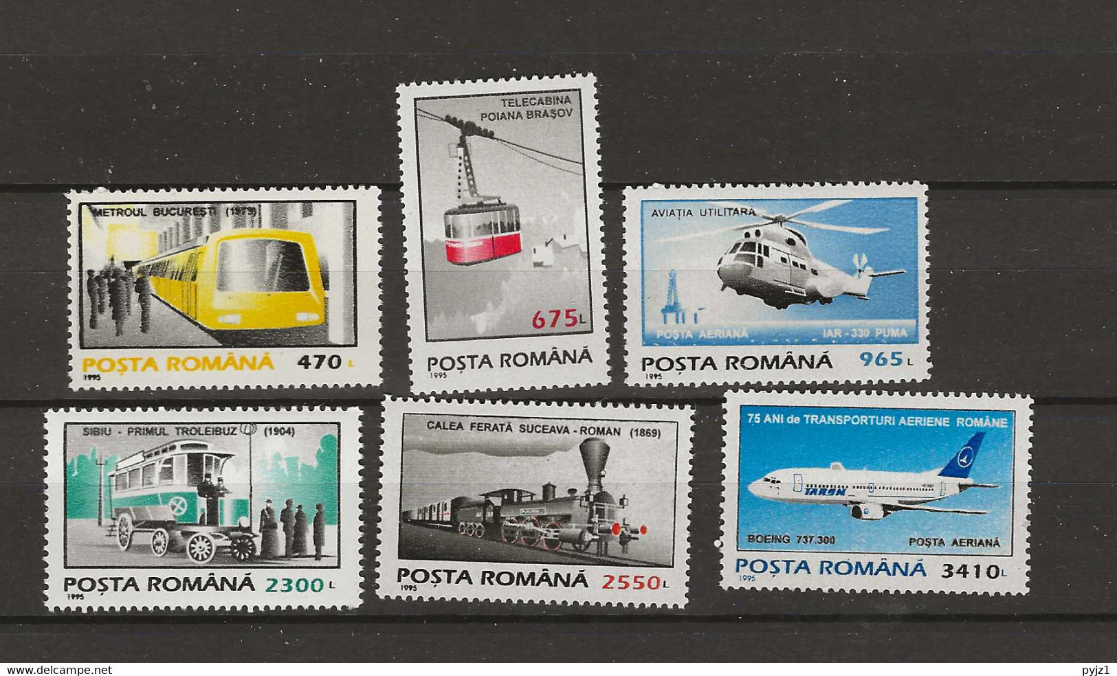 1995 MNH Romania Mi 5087-91 Postfris** - Unused Stamps