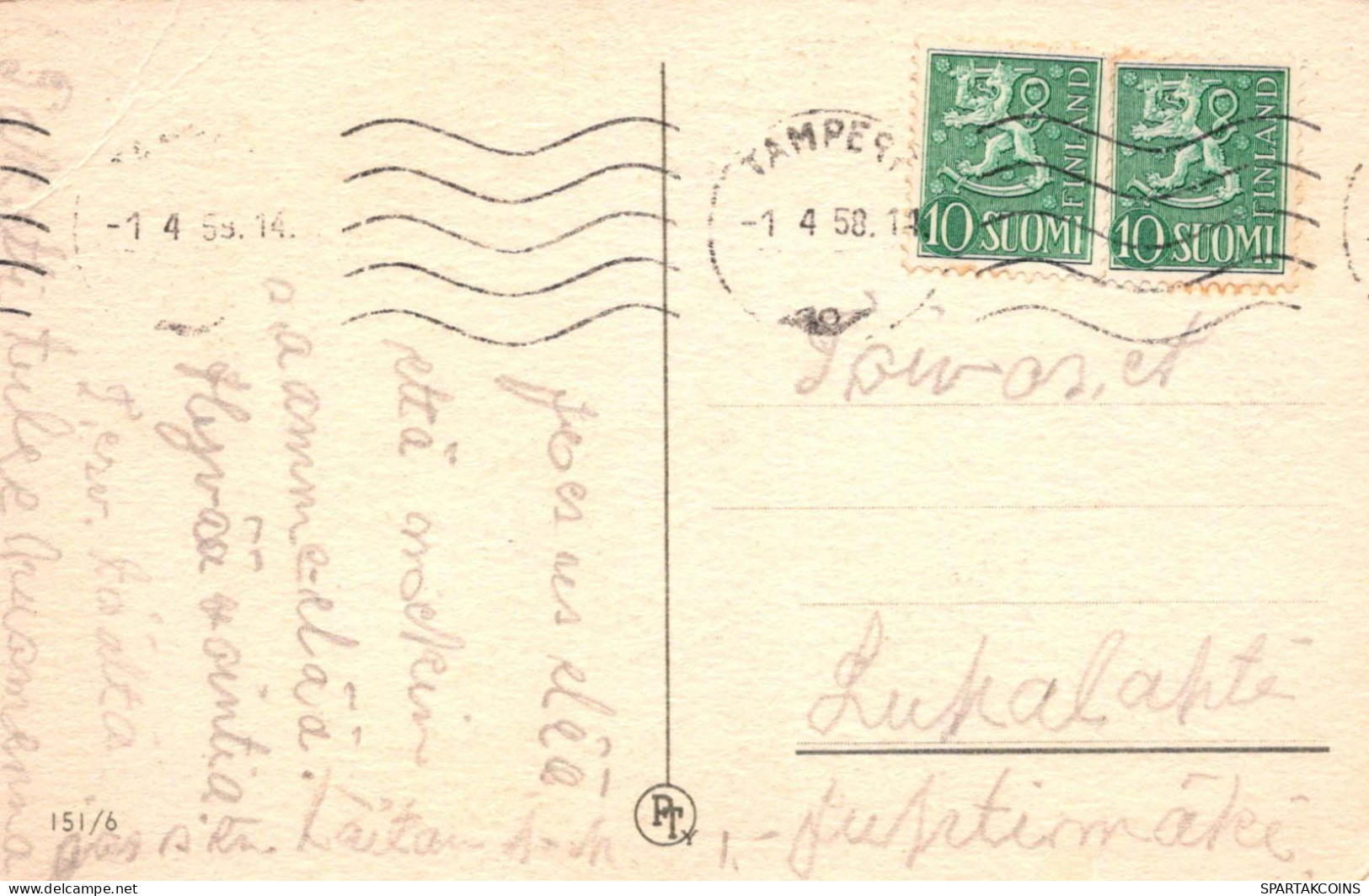 PASCUA POLLO HUEVO Vintage Tarjeta Postal CPA #PKE191.ES - Pâques