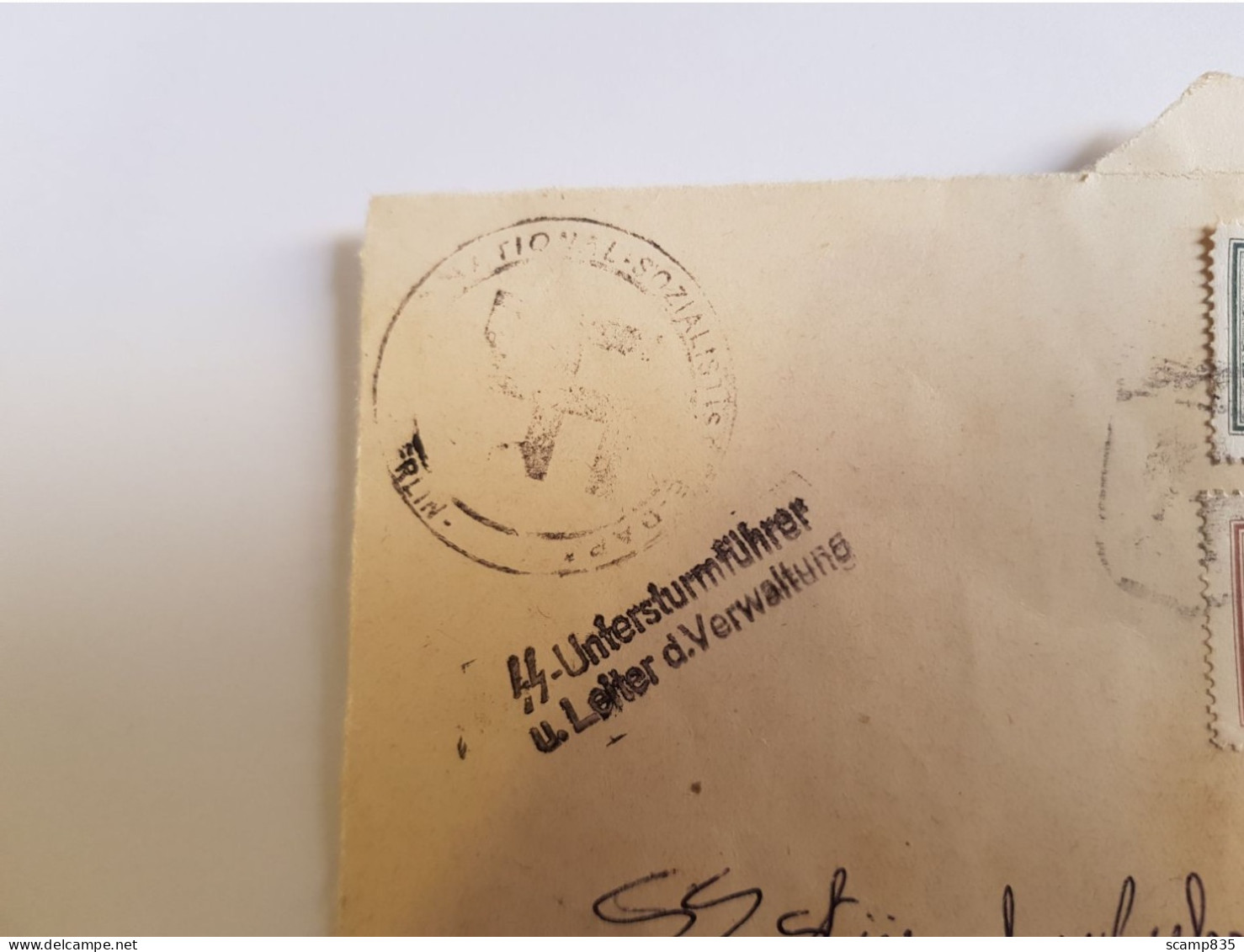 Devant De Lettre à Destination De L'Allemagne . Cachet D'arrivée SS. - Lettres & Documents