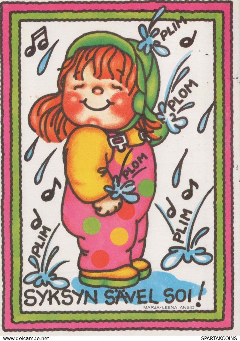 NIÑOS HUMOR Vintage Tarjeta Postal CPSM #PBV355.ES - Humorous Cards