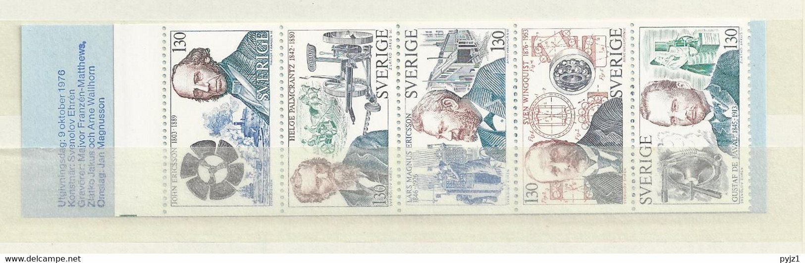 1976 MNH Schweden, Sweden, Sverige, Booklet, Postfris - 1951-80