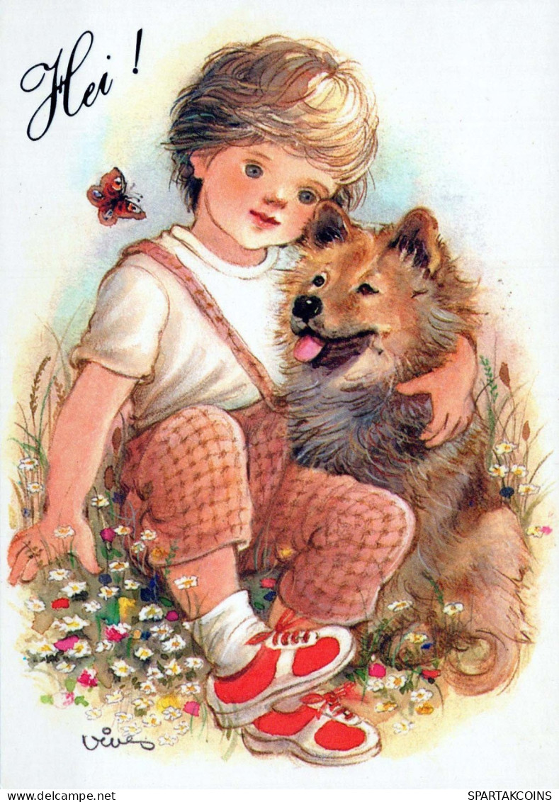 NIÑOS NIÑOS Escena S Paisajes Vintage Tarjeta Postal CPSM #PBT265.ES - Scènes & Paysages