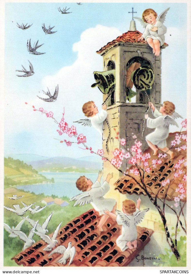 ÁNGEL Navidad Vintage Tarjeta Postal CPSM #PBP561.ES - Anges