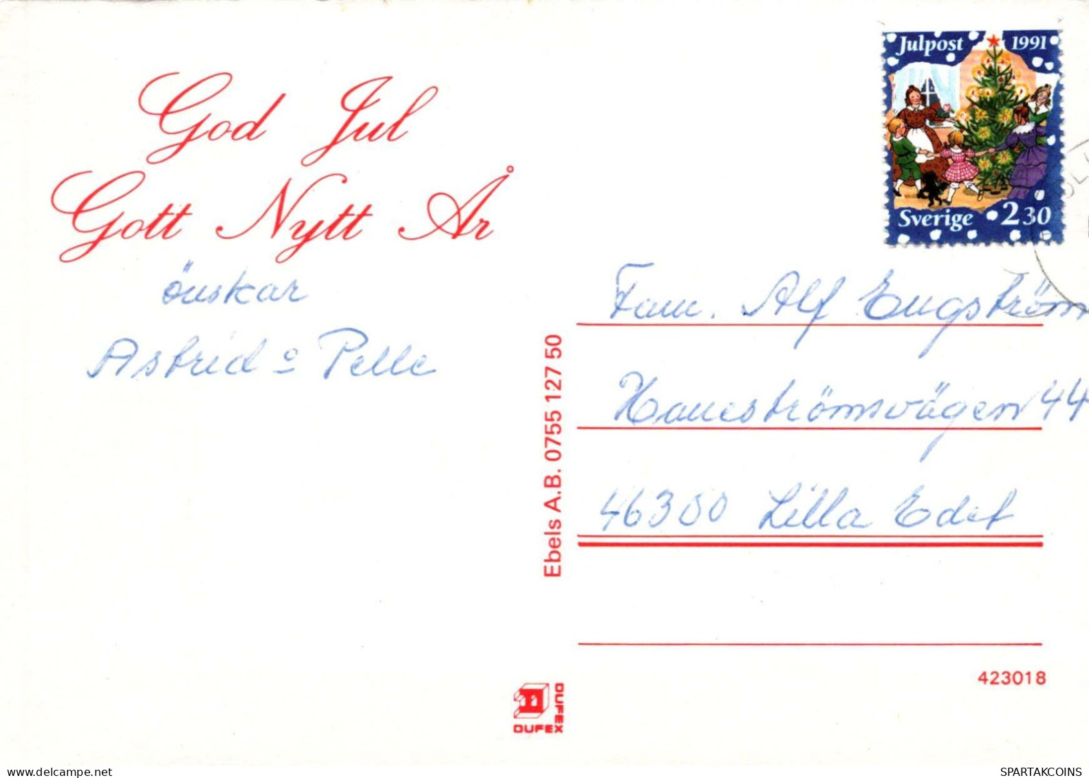 Feliz Año Navidad GNOMO Vintage Tarjeta Postal CPSM #PBL647.ES - Año Nuevo