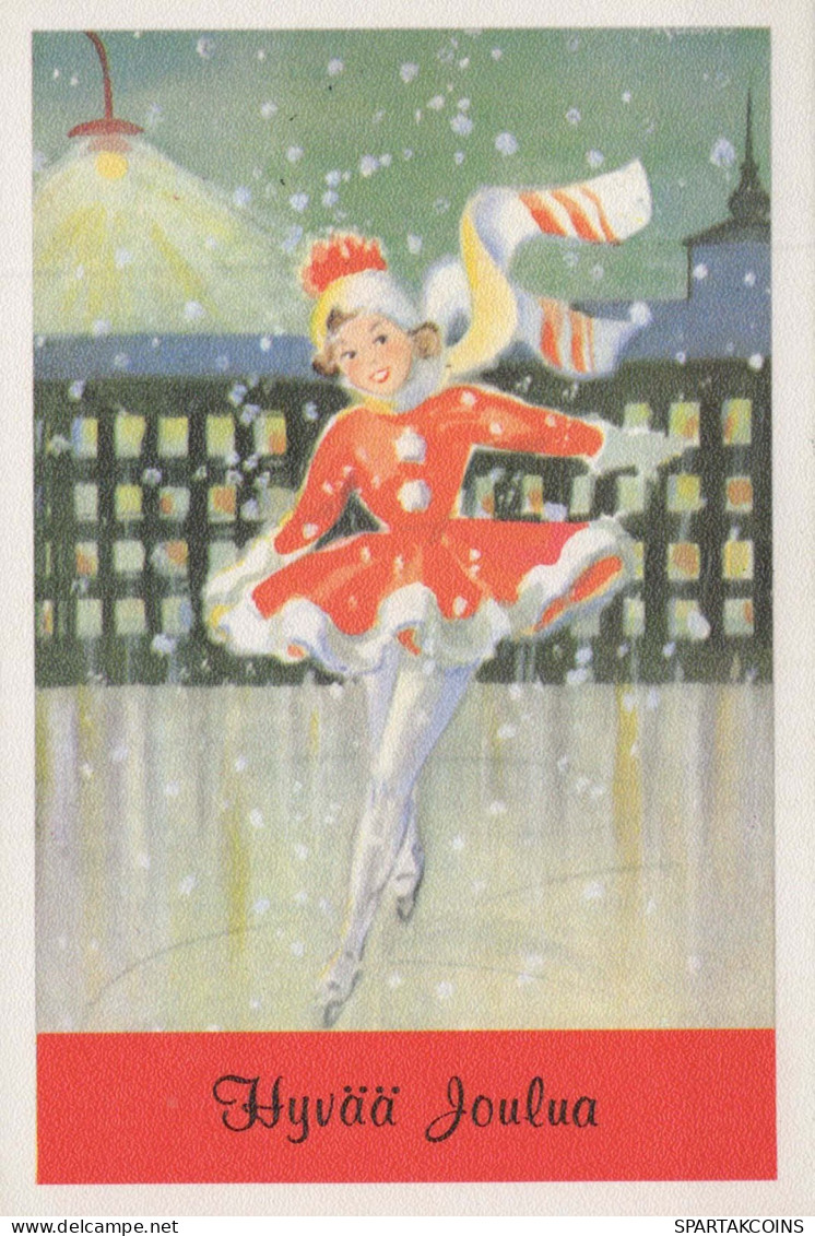 Feliz Año Navidad NIÑOS Vintage Tarjeta Postal CPSM #PAY719.ES - Año Nuevo