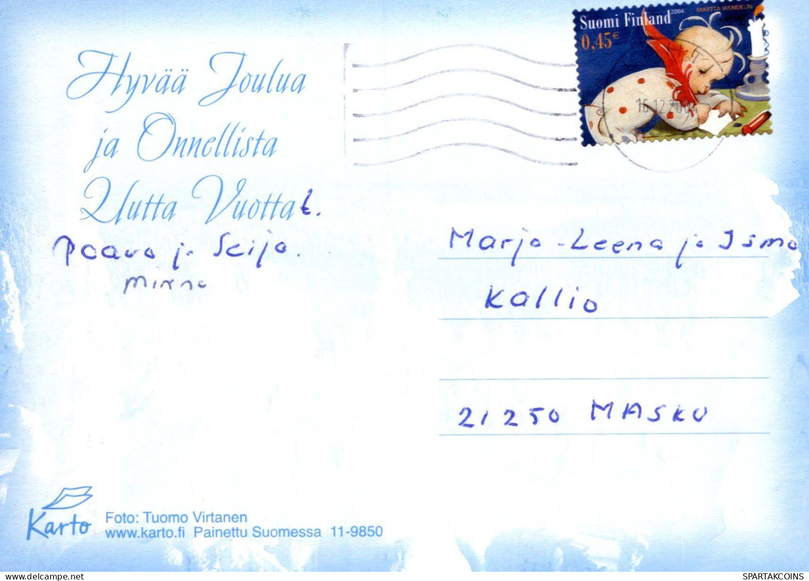 Feliz Año Navidad Vintage Tarjeta Postal CPSM #PAV707.ES - New Year