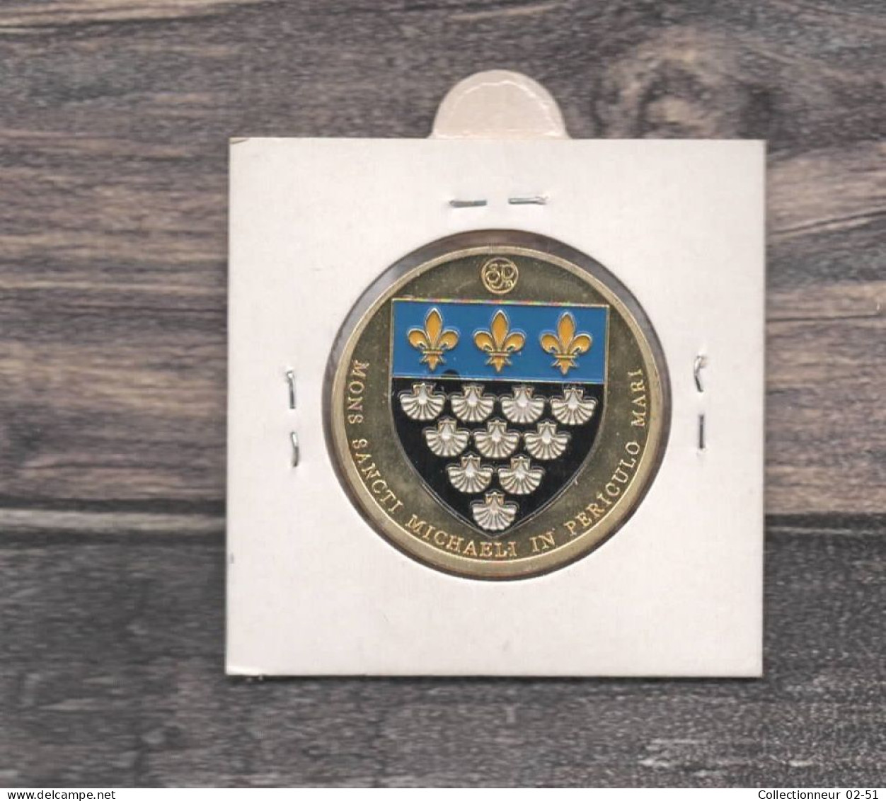 Médaille Souvenirs&Patrimoine :  Mont Saint Michel (couleur Or) - 2010 - Andere & Zonder Classificatie