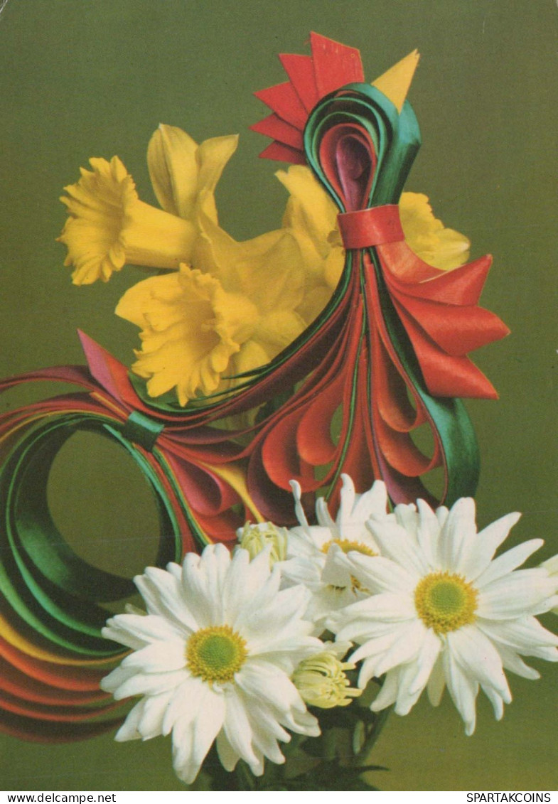 FLOWERS Vintage Postcard CPSM #PAR085.GB - Fleurs