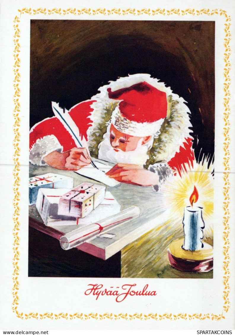 SANTA CLAUS CHRISTMAS Holidays Vintage Postcard CPSM #PAK786.GB - Santa Claus