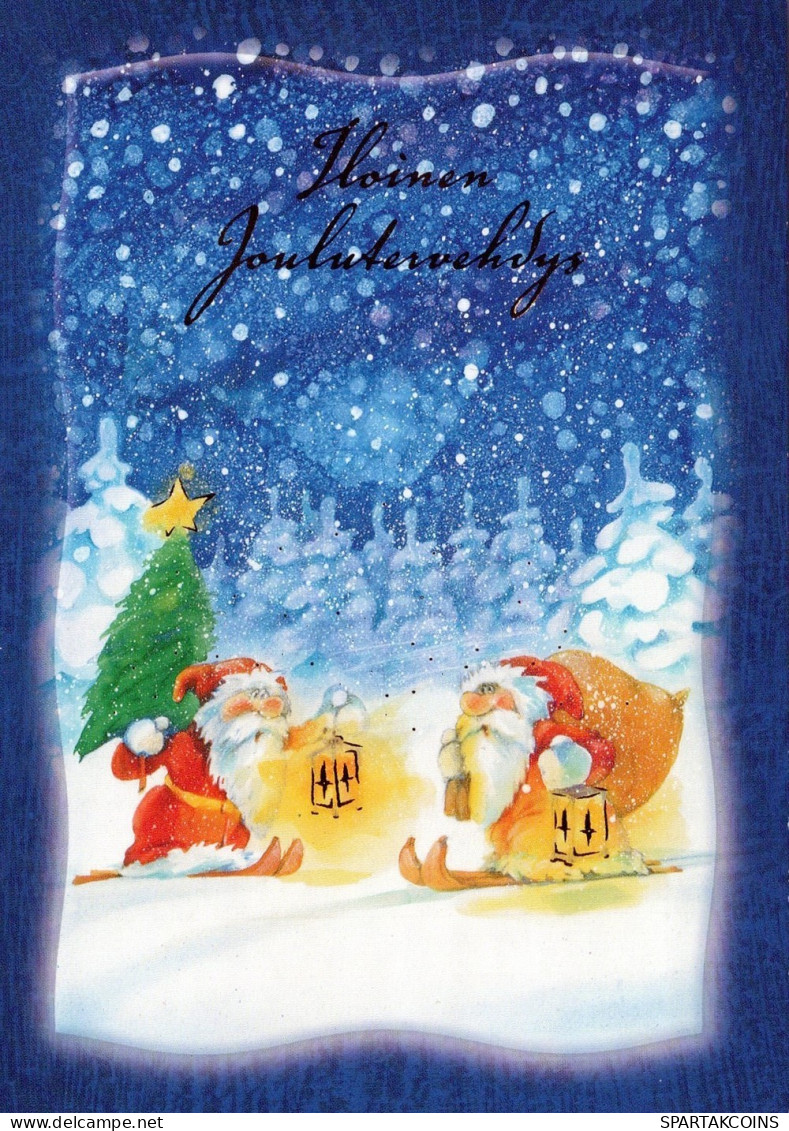 SANTA CLAUS CHRISTMAS Holidays Vintage Postcard CPSM #PAK093.GB - Kerstman