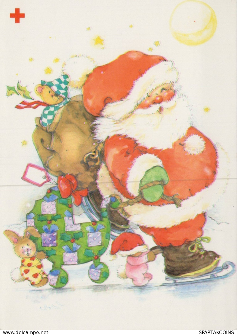 SANTA CLAUS CHRISTMAS Holidays Vintage Postcard CPSM #PAK587.GB - Santa Claus