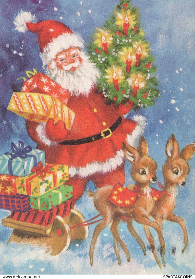 SANTA CLAUS CHRISTMAS Holidays Vintage Postcard CPSM #PAJ679.GB - Santa Claus