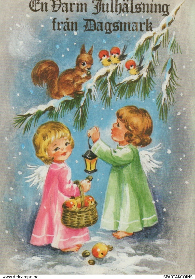ANGEL CHRISTMAS Holidays Vintage Postcard CPSM #PAH959.GB - Anges